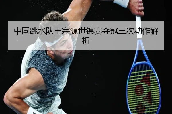 中国跳水队王宗源世锦赛夺冠三次动作解析